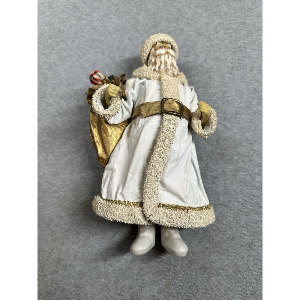 Possible Dreams Clothique Santa‎ Figurine White Gold 1988 Vintage Christmas